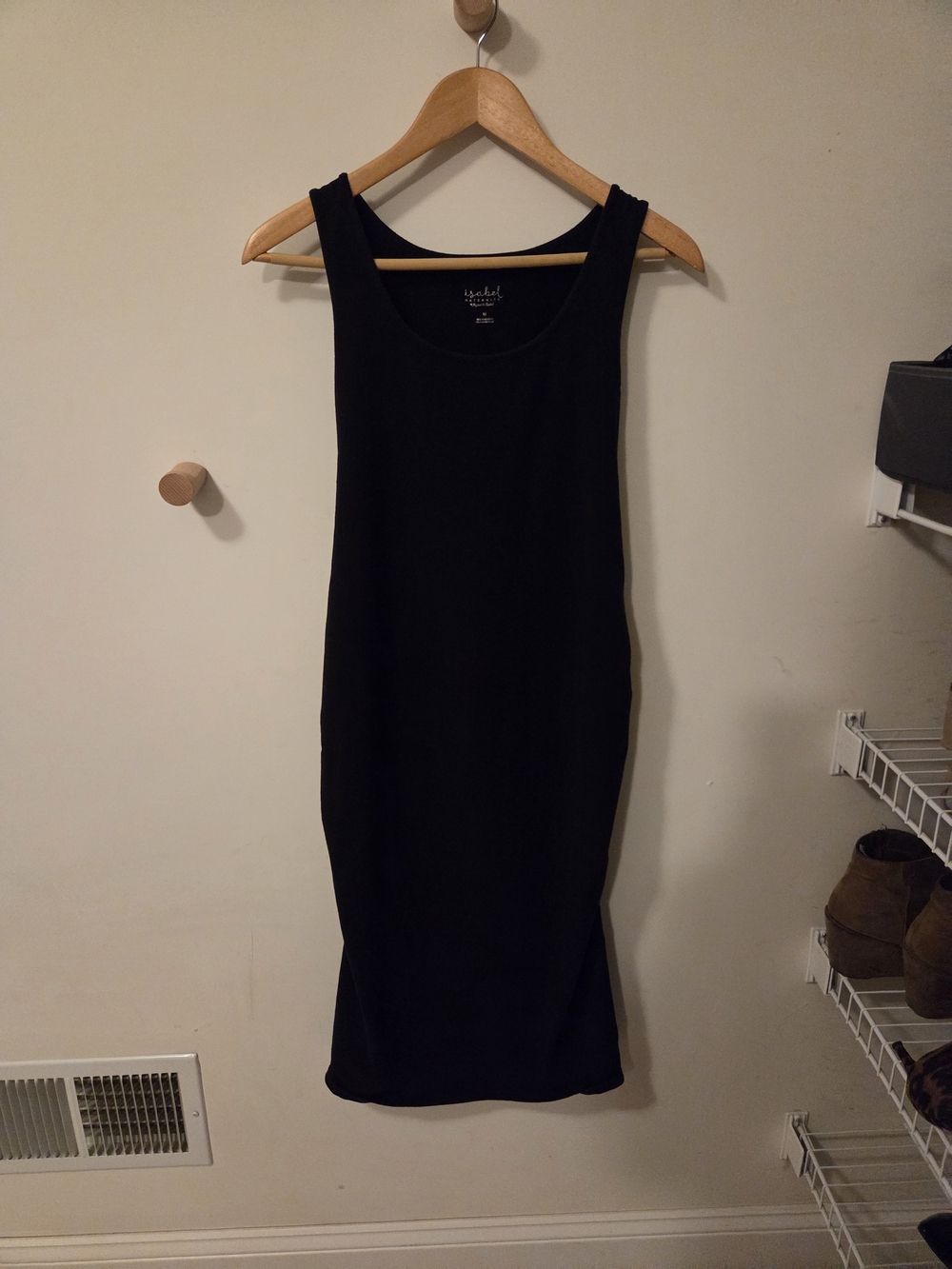 Isabel Maternity by Ingrid & Isabel Black Sleeveless Maternity Tank Dress